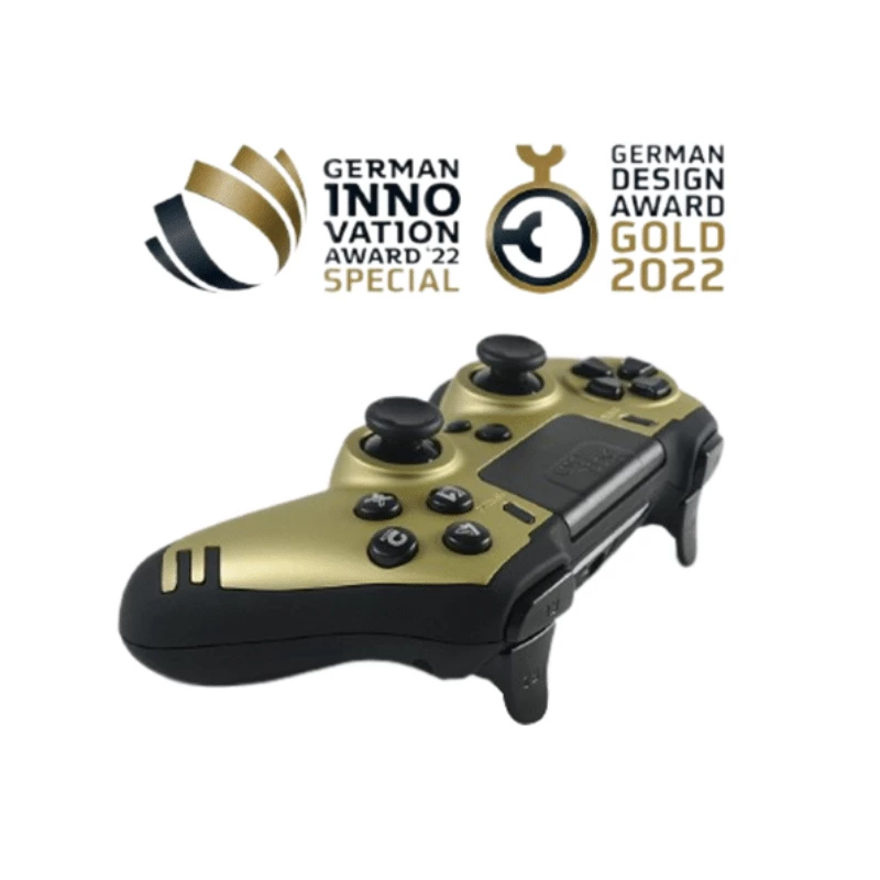 Steelplay Slim Pack mando inalámbrico, dorado, 2,4 GHz