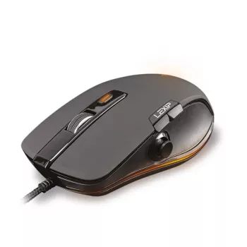 Ratón gaming Lexip NP93 Neptunium Alpha — con cable, óptico, ergonómico, botones programables