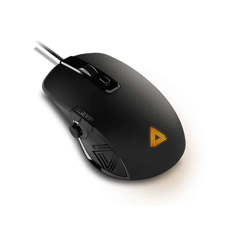 Ratón gaming Lexip NP93 Neptunium Alpha — con cable, óptico, ergonómico, botones programables