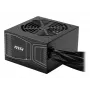 Fuente de alimentación MSI MAG A850GN 850 W ATX 20+4 pines, 80 PLUS Gold, no modular, ventilador de 120 mm, negro