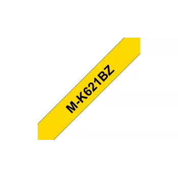 Brother M-K621BZ Cinta de rotuladora Negro sobre Amarillo