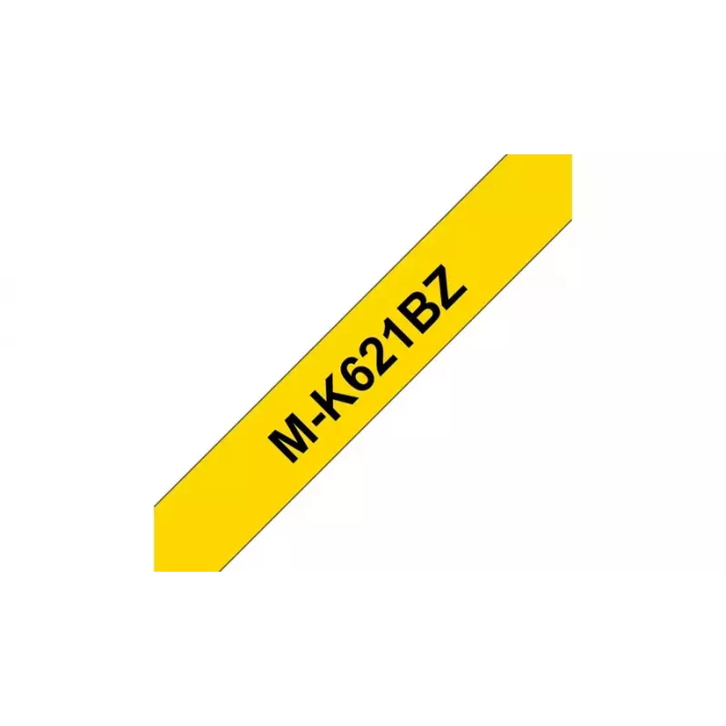 Brother M-K621BZ Cinta de rotuladora Negro sobre Amarillo