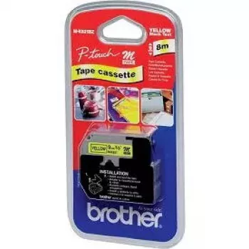 Brother M-K621BZ Cinta de rotuladora Negro sobre Amarillo