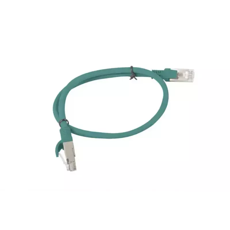 Cable de red Lanberg PCU6-10CC-0050-G RJ-45 Cat6 0,5m Verde