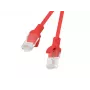 Cable de red Lanberg PCU6-10CC-0050-R RJ-45 Cat6 0,5 m Rojo