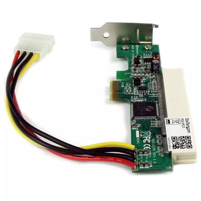 StarTech.com Tarjeta adaptadora PCI Express a PCI, PCIe, PCI 32 bits, Rojo, CE, FC, ROHS, PERICOM PI7C9X110BNBE, 0 - 85 °C
