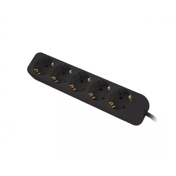 Regleta de alimentación Lanberg PS0-05F-0150-BK 1,5 m 5 tomas AC interior negro