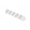 Alargador de alimentación Lanberg PS0-05F-0300-W 3 m 5 tomas AC interior blanco