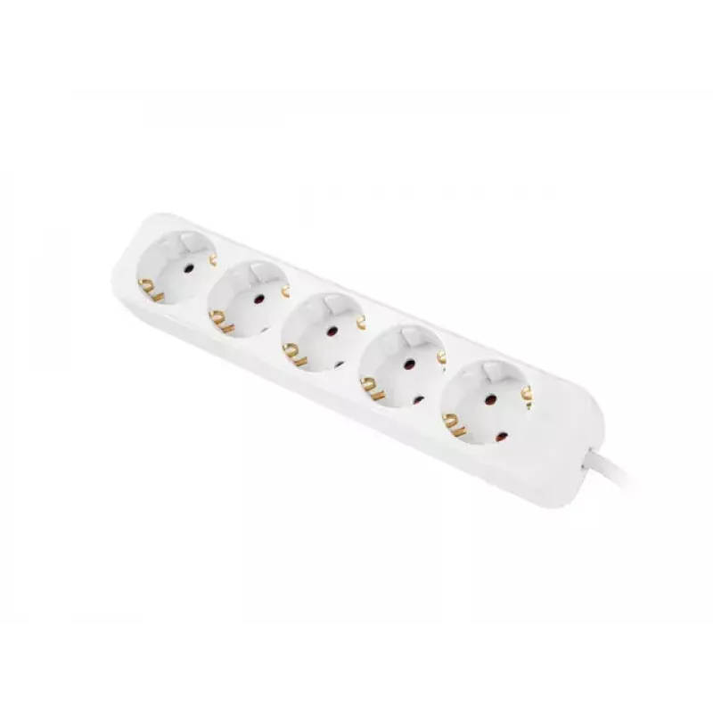 Alargador de alimentación Lanberg PS0-05F-0300-W 3 m 5 tomas AC interior blanco