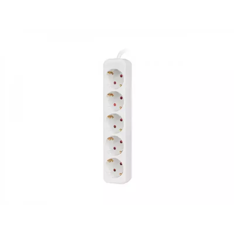 Alargador de alimentación Lanberg PS0-05F-0300-W 3 m 5 tomas AC interior blanco