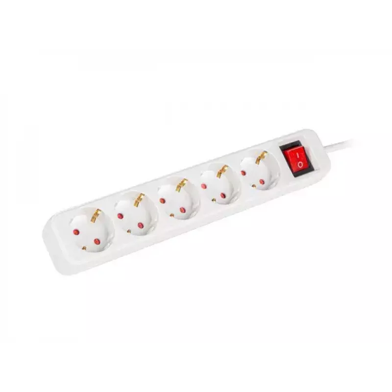 Regleta de alimentación Lanberg PS1-05F-0150-W 1,5 m 5 tomas AC interior blanco