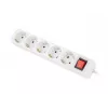 Alargador de alimentación Lanberg PS1-05F-0300-W 3 m 5 tomas de contacto de protección interior blanco