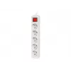 Alargador de alimentación Lanberg PS1-05F-0300-W 3 m 5 tomas de contacto de protección interior blanco