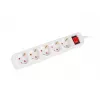 Alargador de alimentación Lanberg PS1-05F-0300-W 3 m 5 tomas de contacto de protección interior blanco