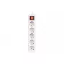 Alargador de alimentación Lanberg PS1-05F-0300-W 3 m 5 tomas de contacto de protección interior blanco