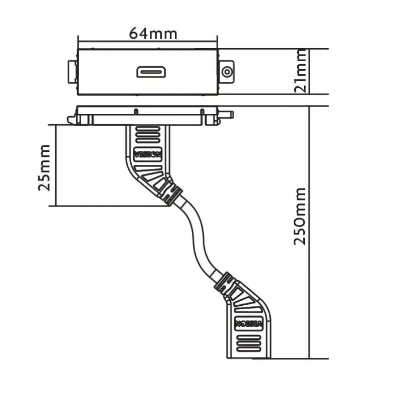 Toma HDMI Vision TC3
