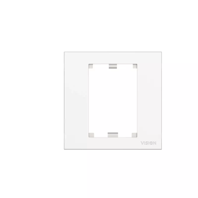 Placa de pared con tapa de interruptor Vision TC3 SURR1G blanco