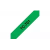 Cinta de etiquetar Brother TC701 12 mm negro sobre verde