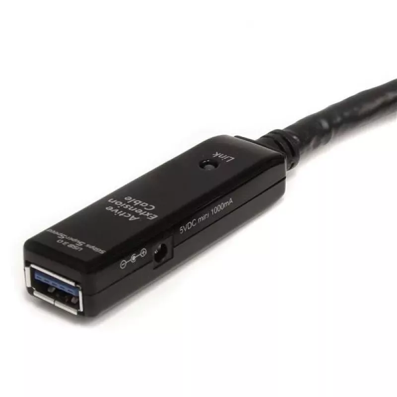 Cable alargador USB 3.0 activo StarTech.com de 10m - M/H, 10 m, USB A, USB A, USB 3.2 Gen 1 (3.1 Gen 1), 5 Gbit/s, negro