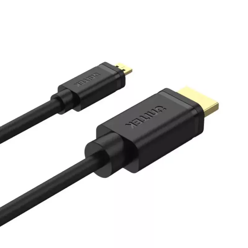 Cable HDMI UNITEK Y-C182 2m HDMI Type-D Micro HDMI Type-A Estándar Negro