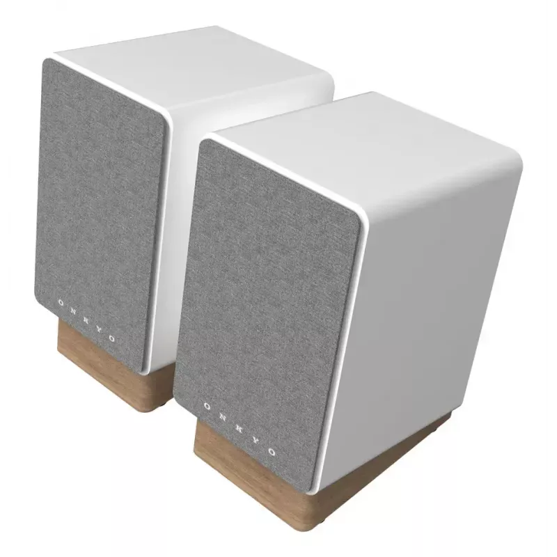 Altavoz de 2 vías Onkyo GX-30ARC — 2.0 canales, Con cable e inalámbrico, 50 W RMS, 55–20000 Hz, Gris/Blanco