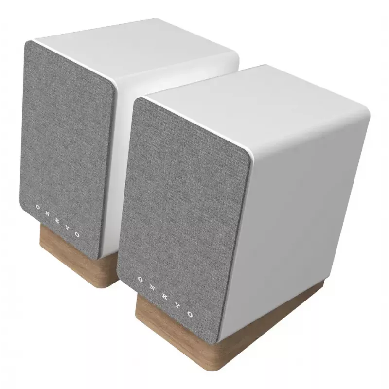 Altavoz de 2 vías con cable e inalámbrico Onkyo GX-10DB 2.0 30 W, 70–20000 Hz, Gris/Blanco