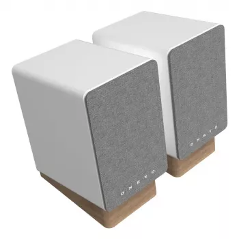 Altavoz de 2 vías con cable e inalámbrico Onkyo GX-10DB 2.0 30 W, 70–20000 Hz, Gris/Blanco