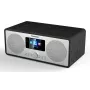 Radio portátil Panasonic RF-D40EG-K — Sintonizador digital, FM 87,5–108 MHz, 6 W RMS, LCD 2,4 pulgadas, Wi‑Fi/Wi‑Fi 4, antena externa, Negro