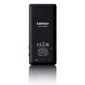 Reproductor MP3 Lenco Xemio-669BK 8 GB Negro LCD 18h de reproducción