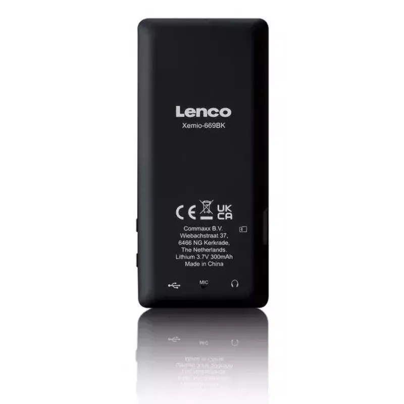 Reproductor MP3 Lenco Xemio-669BK 8 GB Negro LCD 18h de reproducción