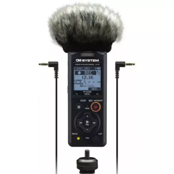 Grabadora de voz OLYMPUS LS-P5 Kit — grabación de audio de 24 bits, 8 GB de memoria interna