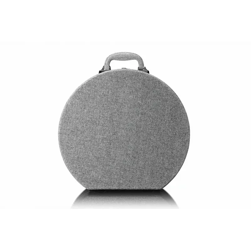 Maletín tocadiscos Lenco LS66GY con altavoces integrados, tocadiscos portátil, amplificador integrado