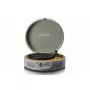 Maletín tocadiscos Lenco LS66GY con altavoces integrados, tocadiscos portátil, amplificador integrado