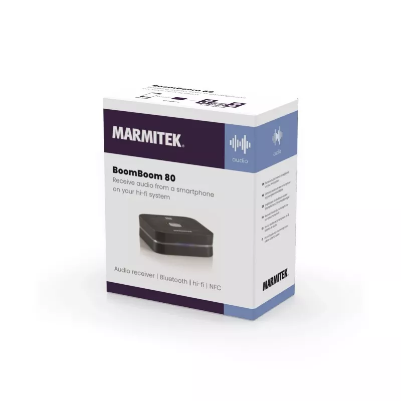 Marmitek BoomBoom 80 receptor de audio Bluetooth con NFC