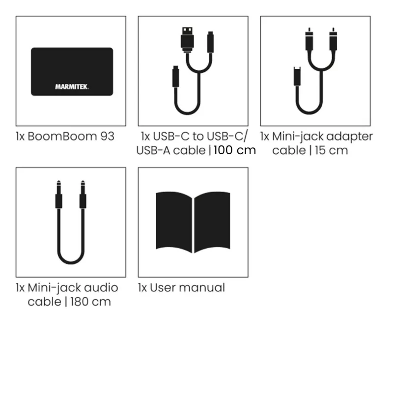 Marmitek BoomBoom 93 receptor de audio Bluetooth inalámbrico (08312)