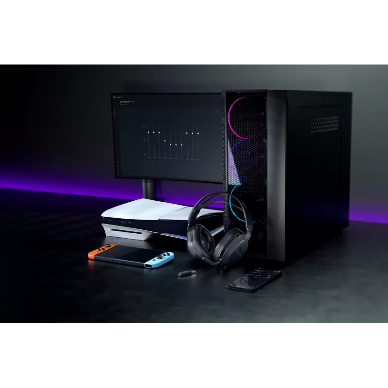 Auriculares gaming inalámbricos Turtle Beach Stealth 500 Negro PC con hasta 40 h de autonomía y Bluetooth para PC, PS5, PS4 y dispositivos móviles