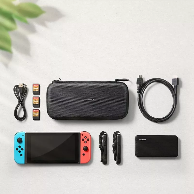 Funda portátil para consola de juegos Ugreen 50974 Cover Nintendo EVA (etileno-vinilacetato), Oxford, terciopelo gris