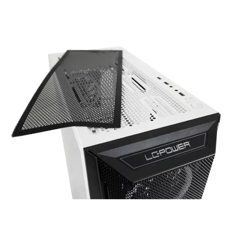 Caja para PC LC-Power Holo-1_X Midi Tower Blanca