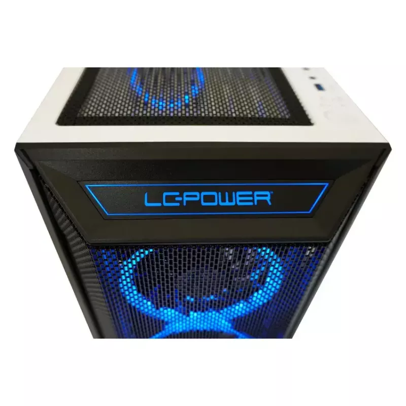 Caja para PC LC-Power Holo-1_X Midi Tower Blanca