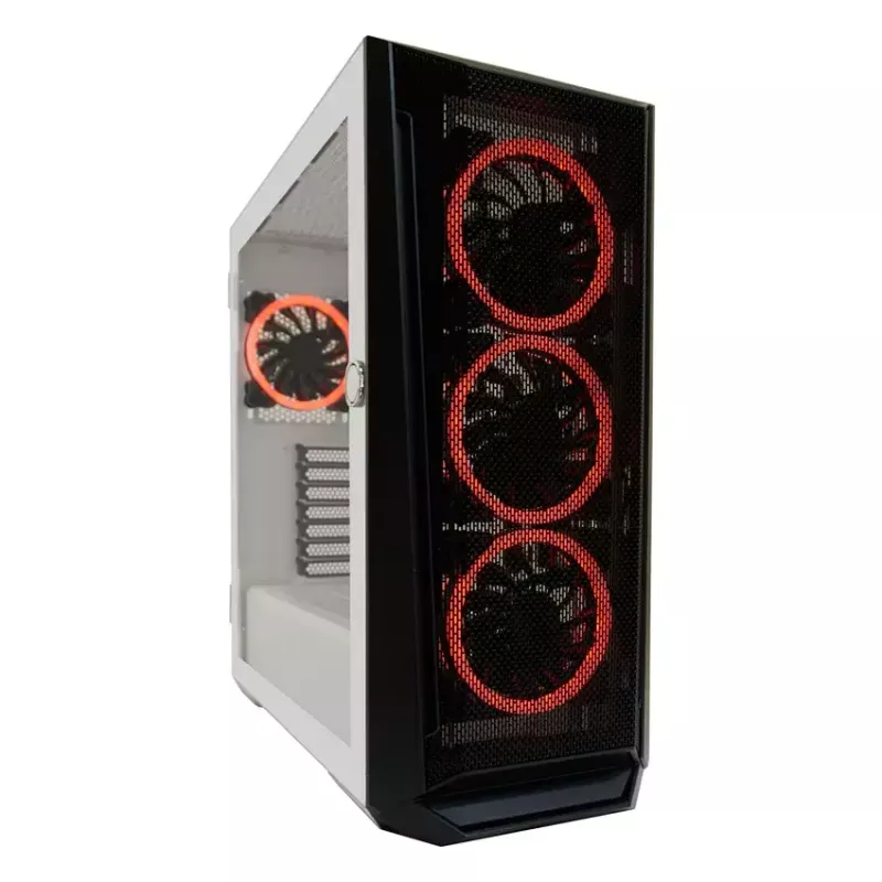 Caja para PC LC-Power Holo-1_X Midi Tower Blanca