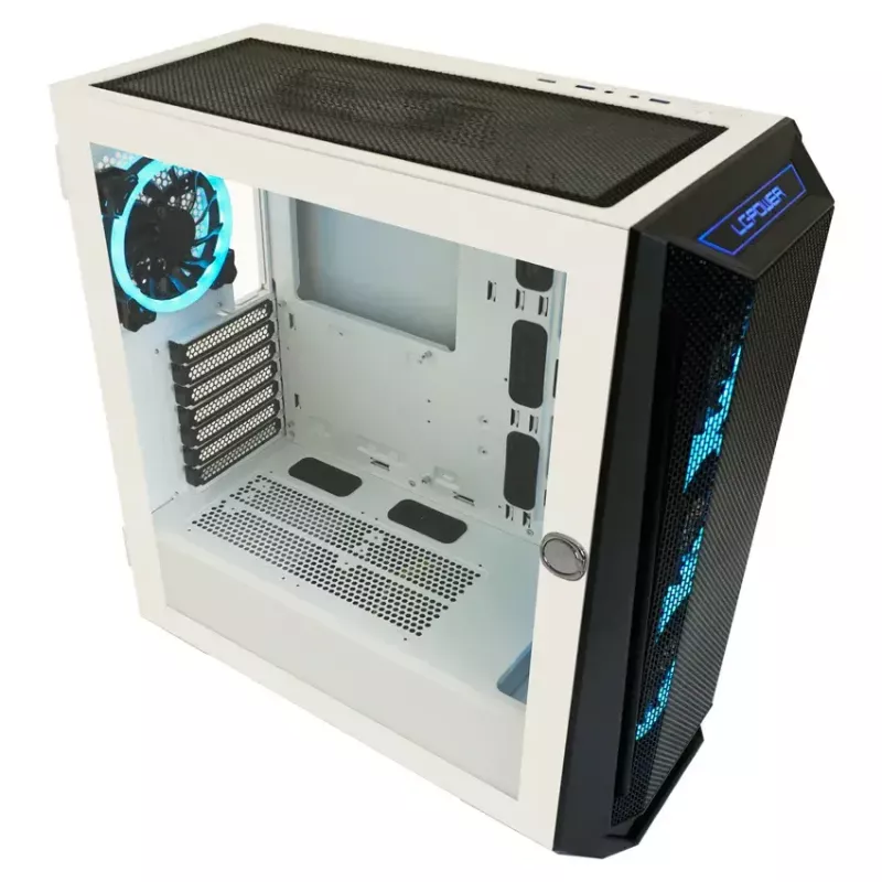 Caja para PC LC-Power Holo-1_X Midi Tower Blanca