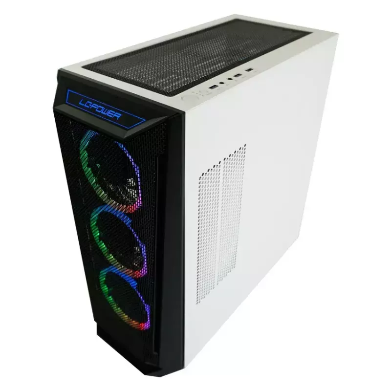 Caja para PC LC-Power Holo-1_X Midi Tower Blanca