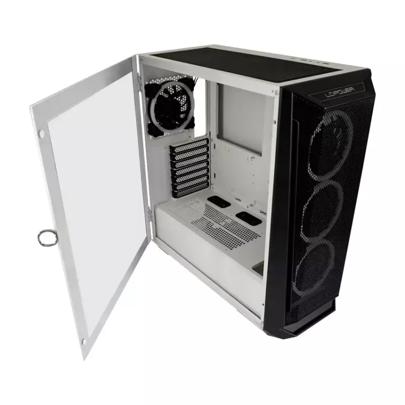 Caja para PC LC-Power Holo-1_X Midi Tower Blanca