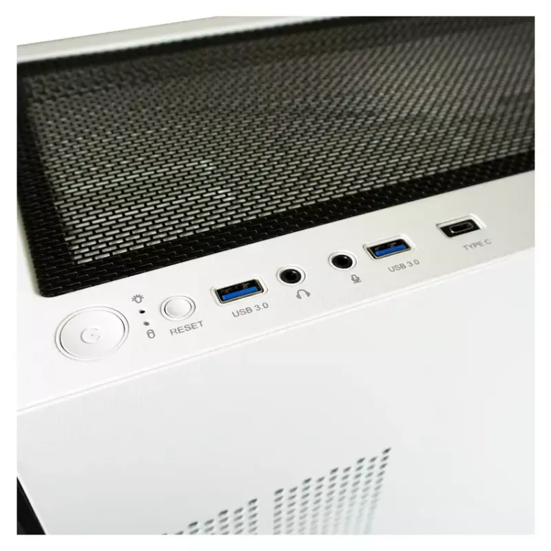 Caja para PC LC-Power Holo-1_X Midi Tower Blanca