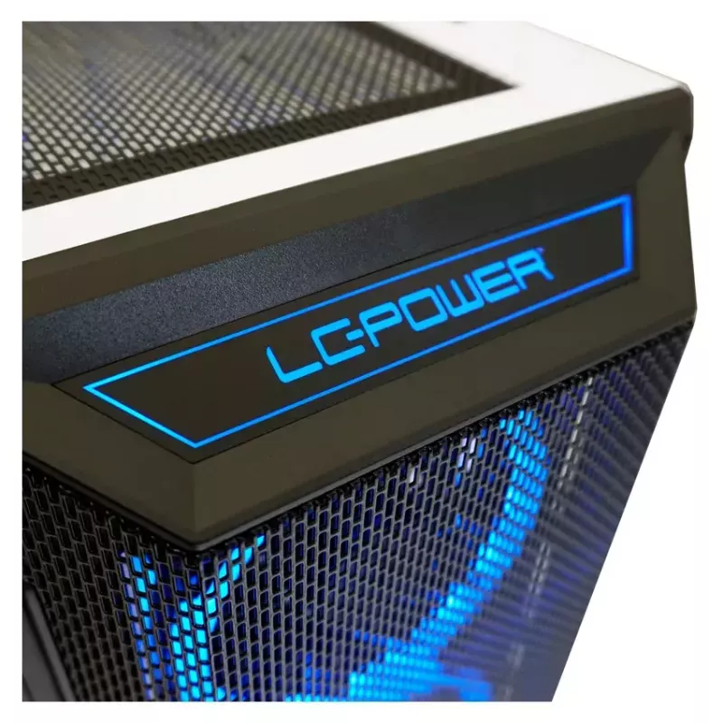 Caja para PC LC-Power Holo-1_X Midi Tower Blanca