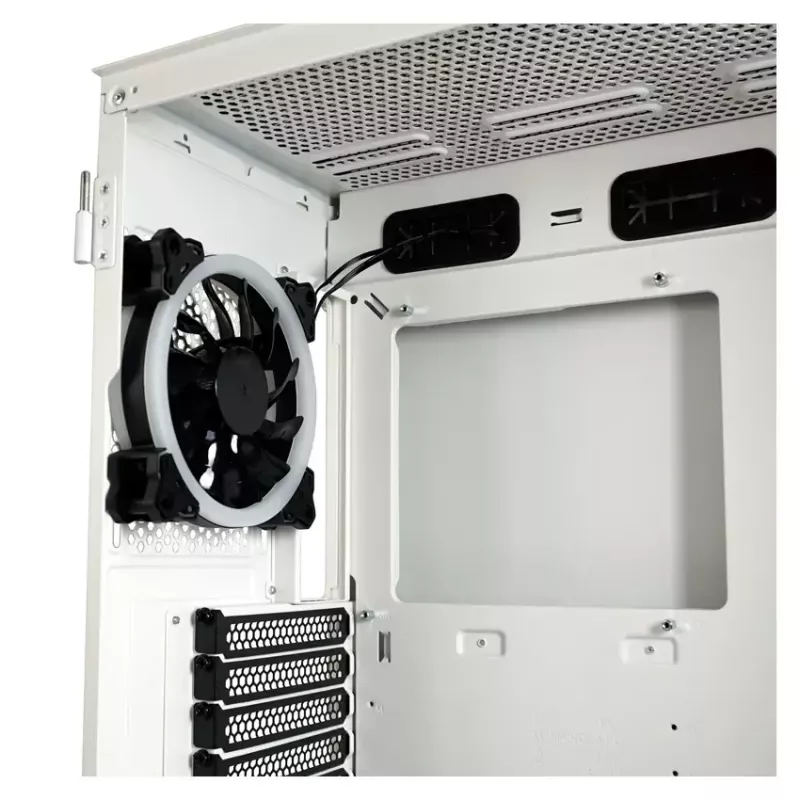 Caja para PC LC-Power Holo-1_X Midi Tower Blanca
