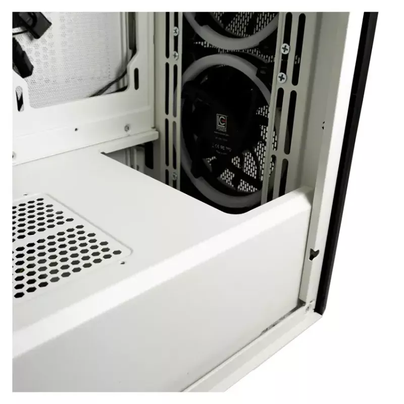 Caja para PC LC-Power Holo-1_X Midi Tower Blanca