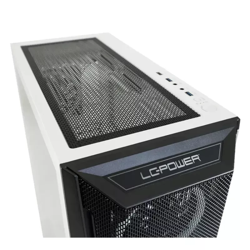 Caja para PC LC-Power Holo-1_X Midi Tower Blanca