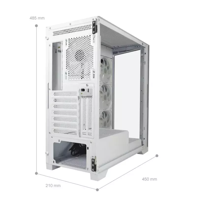 Caja para PC LC-Power LC-7041B-ON Midi Tower Blanca
