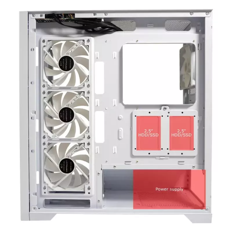 Caja para PC LC-Power LC-7041B-ON Midi Tower Blanca